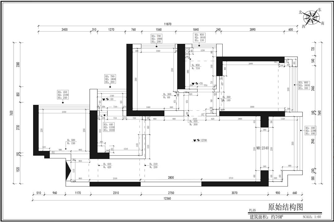 壹城六區3C405 高小姐蔡先生雅居 原始結構圖_00_副本